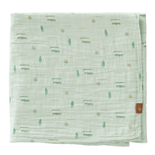 Fresk Inbakerdoek 120X120 Cm Surf Boy - Fresk - Babywinkel - 8720874453352
