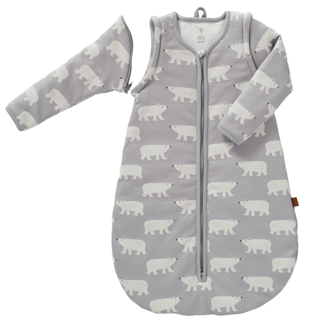 Fresk Slaapzak Baby Interlock Met Lichte Voering Polar Bear 60cm - Fresk - Babywinkel - 8720088956977