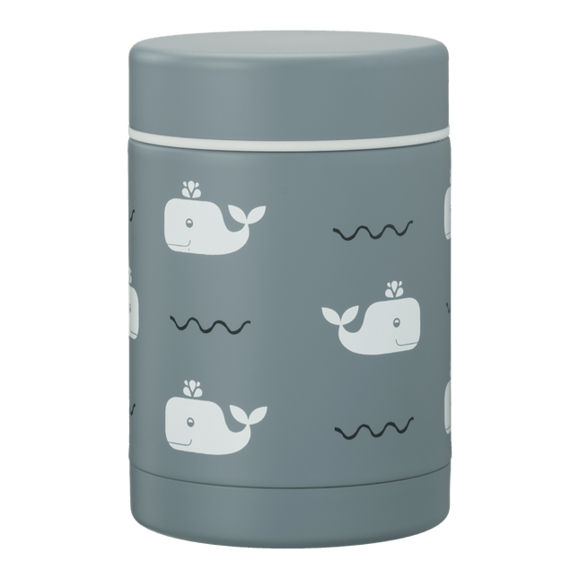 Fresk Thermosfles Food Jar Whale 300ml koop je bij Babywinkel