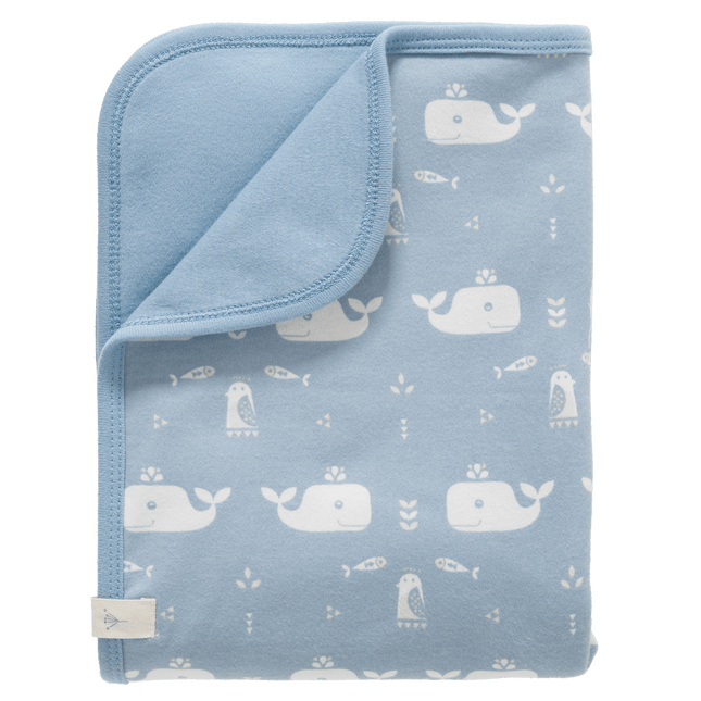 Fresk Wiegdeken Whale Blue Fog - Fresk - Babywinkel - 8718754232142
