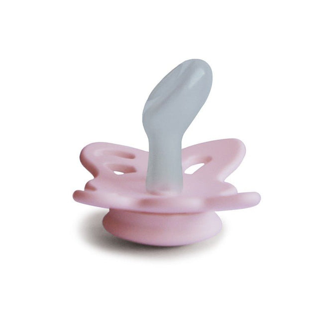 Frigg Speen Maat 1 Butterfly Anatomical Baby Pink Silicone - Frigg - Babywinkel - 5715239018324