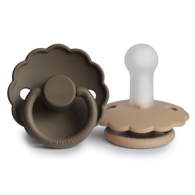 Frigg Speen Maat 1 Daisy Croissant/Portobel Silicone 2 - Pack - Frigg - Babywinkel - 5715239010946