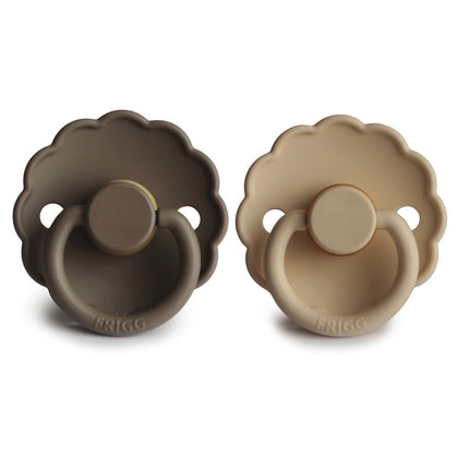 Frigg Speen Maat 1 Daisy Croissant/Portobel Silicone 2 - Pack - Frigg - Babywinkel - 5715239010946