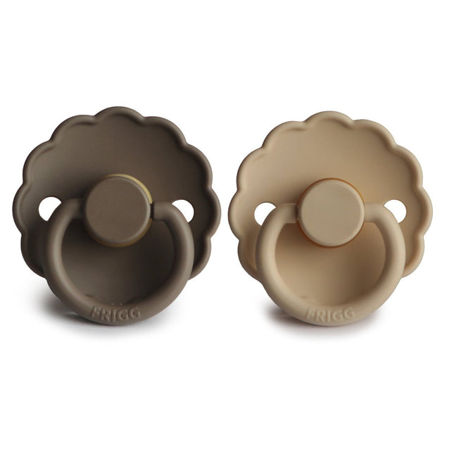 Frigg Speen Maat 1 Daisy Croissant/Portobel Silicone 2 - Pack - Frigg - Babywinkel - 5715239010946