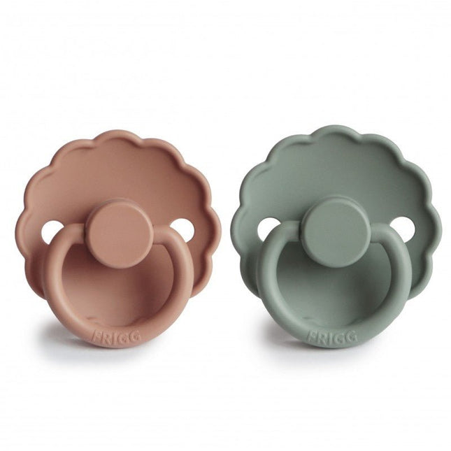 Frigg Speen Maat 1 Daisy Lilypad/Rose Gold Silicone 2 - Pack - Frigg - Babywinkel - 5715239011011
