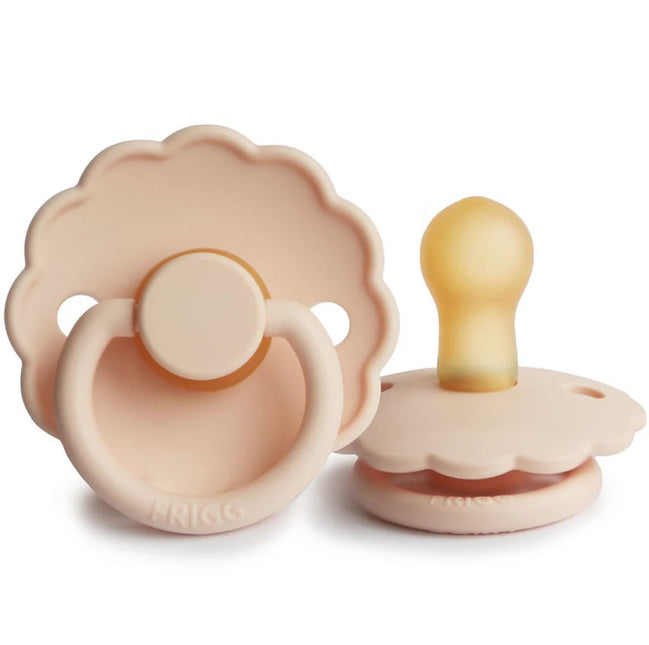 Frigg Speen Maat 1 Daisy Pink Cream Latex - Frigg - Babywinkel - 5715239213729