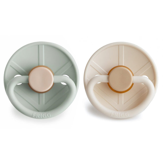 Frigg Speen Maat 1 Little Viking Sage/Cream Latex 2St koop je bij Babywinkel