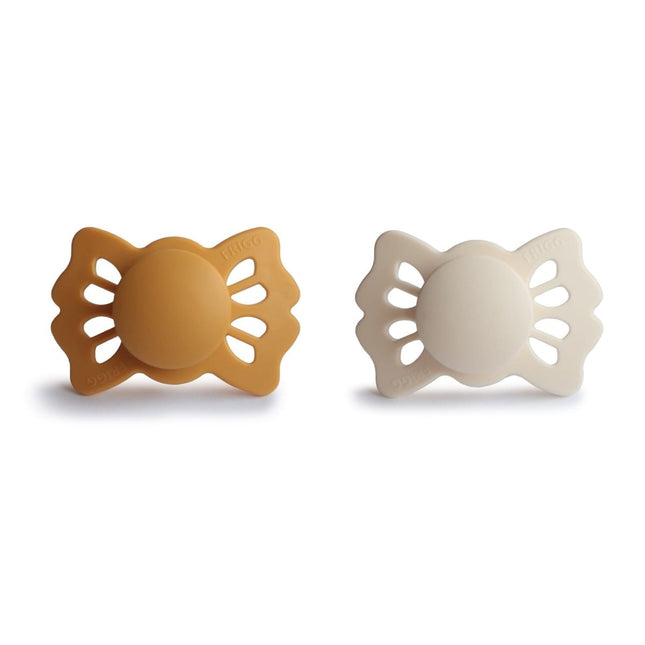 Frigg Speen Maat 1 Lucky Honey Gold/Cream Silicone 2 - Pack - Frigg - Babywinkel - 5715239022260