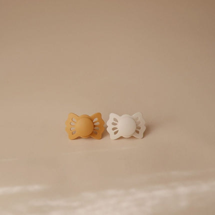 Frigg Speen Maat 1 Lucky Honey Gold/Cream Silicone 2 - Pack - Frigg - Babywinkel - 5715239022260