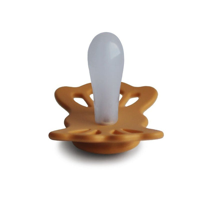 Frigg Speen Maat 1 Lucky Symmetrical Honey Gold Silicone - Frigg - Babywinkel - 5715239018027