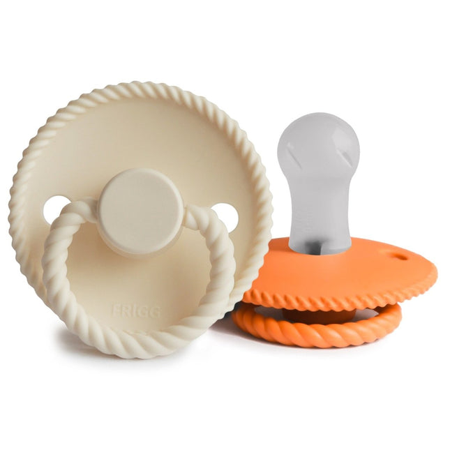 Frigg Speen Maat 1 Rope Cream/Maple Silicone 2 - Pack - Frigg - Babywinkel - 5715239025650