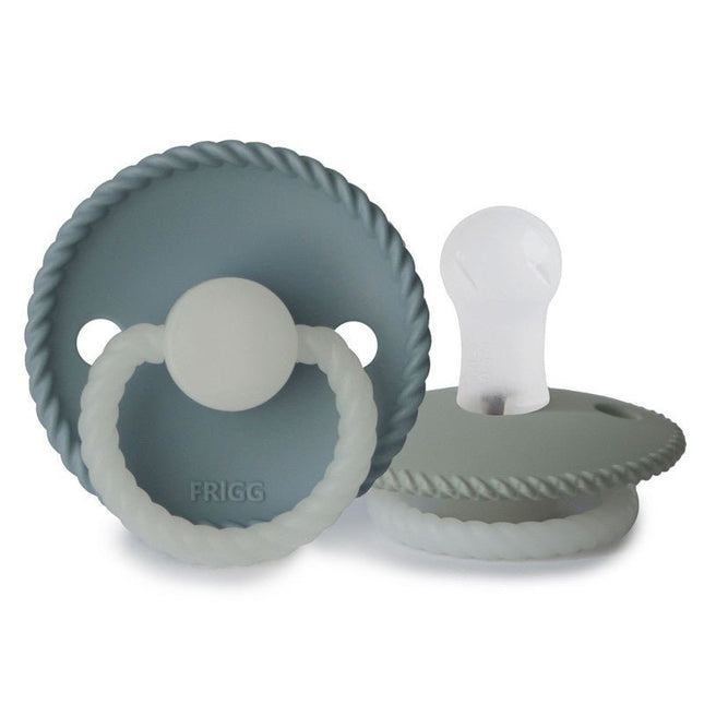 Frigg Speen Maat 1 Rope Night Stone Blue/Sage Silicone 2 - Pack - Frigg - Babywinkel - 5715239019635