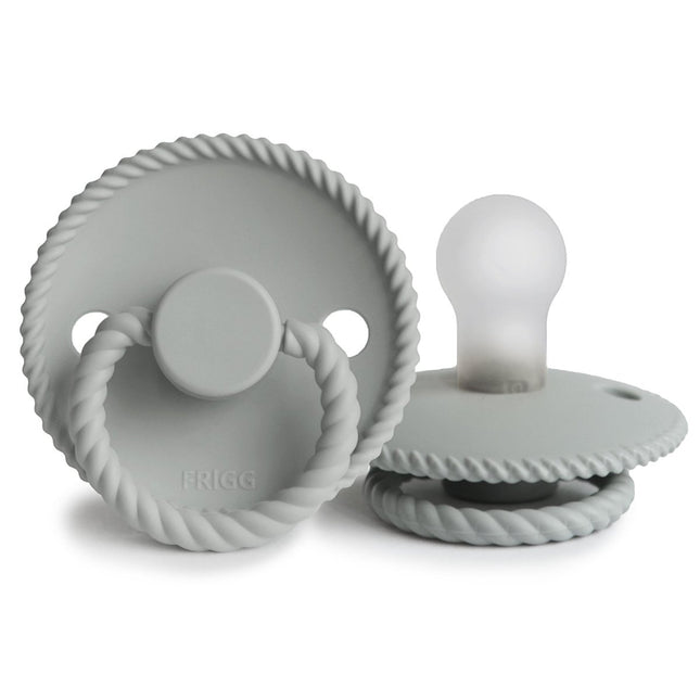 Frigg Speen Maat 1 Rope Silver Gray Silicone - Frigg - Babywinkel - 5715239012414