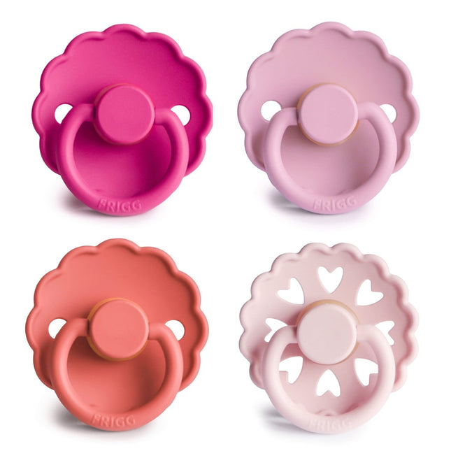 Frigg Speen Maat 1 Rosy Romance Latex 4St - Frigg - Babywinkel - 5715239029535