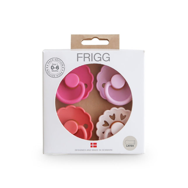 Frigg Speen Maat 1 Rosy Romance Latex 4St - Frigg - Babywinkel - 5715239029535