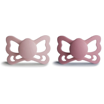 Frigg Speen Maat 2 Butterfly Blush/Cedar Silicone 2 - Pack - Frigg - Babywinkel - 5715239022413