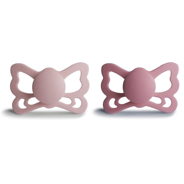 Frigg Speen Maat 2 Butterfly Blush/Cedar Silicone 2 - Pack - Frigg - Babywinkel - 5715239022413