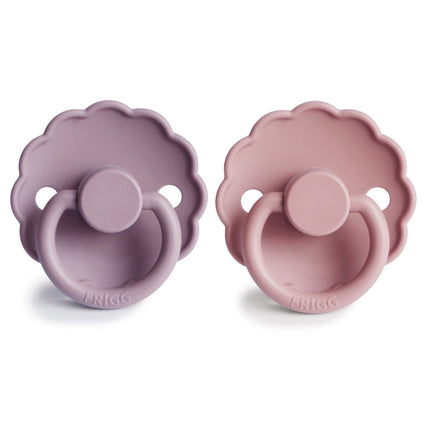 Frigg Speen Maat 2 Daisy Baby Pink/Soft Lilac Silicone 2 - Pack - Frigg - Babywinkel - 5715239022031