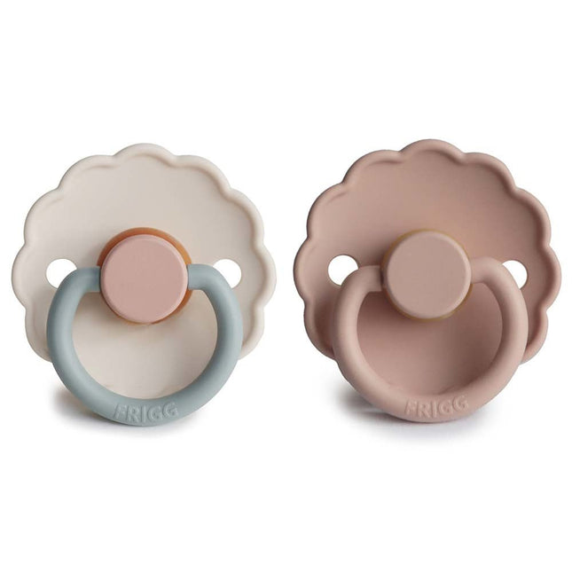 Frigg Speen Maat 2 Daisy Blooming Blush/Cotton C. Silicone 2 - Pack - Frigg - Babywinkel - 5715239011462