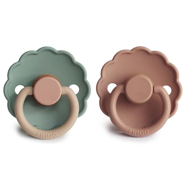 Frigg Speen Maat 2 Daisy Blooming R.Gold/Willow Latex 2 - Pack - Frigg - Babywinkel - 5715239224824