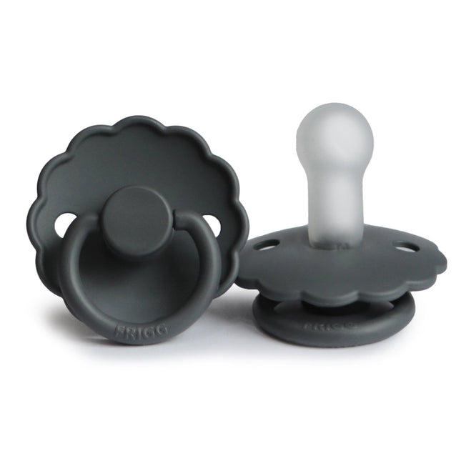 Frigg Speen Maat 2 Daisy Graphite Silicone - Frigg - Babywinkel - 5715239010328
