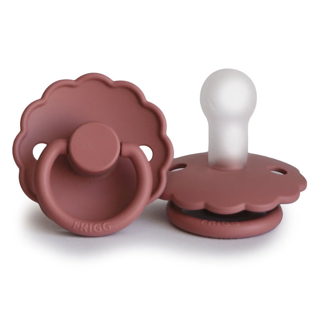 Frigg Speen Maat 2 Daisy Powder Blush Silicone - Frigg - Babywinkel - 5715239010403