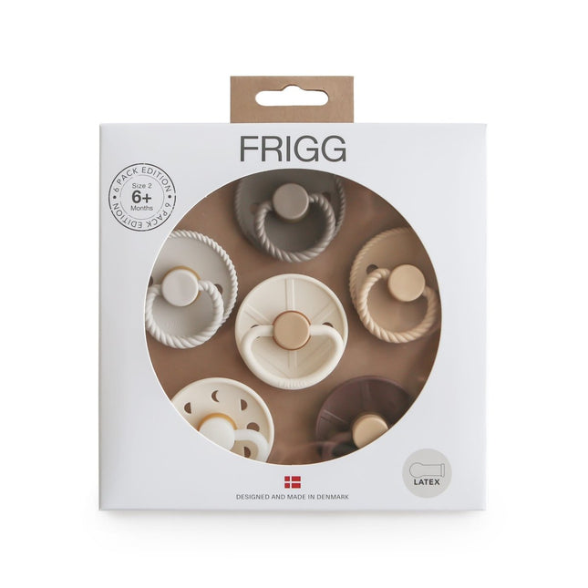 Frigg Speen Maat 2 Earthy Wonder Latex 6St - Frigg - Babywinkel - 5715239029504