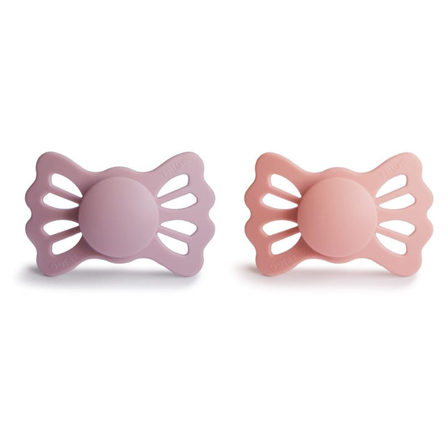 Frigg Speen Maat 2 Lucky Pretty Peach/Primrose Silicone 2 - Pack - Frigg - Babywinkel - 5715239022345
