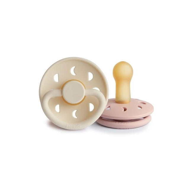 Frigg Speen Maat 2 Moon Blush/Cream Latex 2 - Pack - Frigg - Babywinkel - 5715239623856