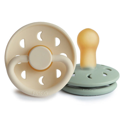 Frigg Speen Maat 2 Moon Cream/Sage Latex 2 - Pack - Frigg - Babywinkel - 5715239624211