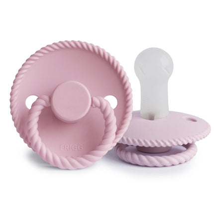 Frigg Speen Maat 2 Rope Baby Pink/Soft Lilac Silicone 2 - Pack - Frigg - Babywinkel - 5715239021850
