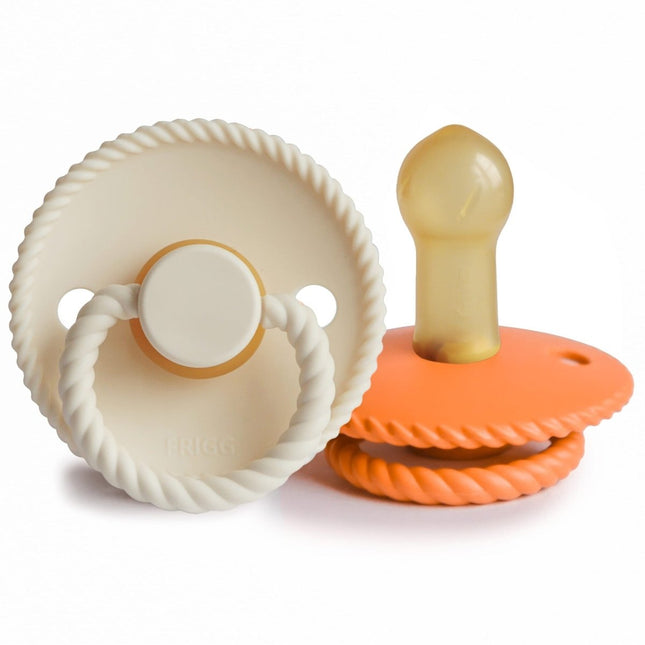 Frigg Speen Maat 2 Rope Cream/Maple Latex 2 - Pack - Frigg - Babywinkel - 5715239025773