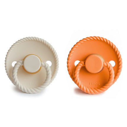 Frigg Speen Maat 2 Rope Cream/Maple Latex 2 - Pack - Frigg - Babywinkel - 5715239025773