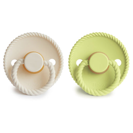 Frigg Speen Maat 2 Rope Cream/Matcha Latex 2 - Pack - Frigg - Babywinkel - 5715239026671