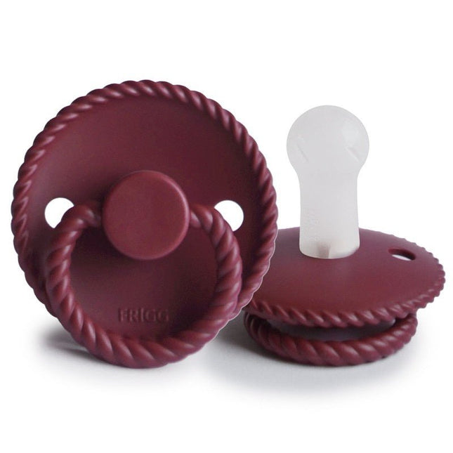 Frigg Speen Maat 2 Rope Sage Silicone Rood - Frigg - Babywinkel - 5715239017983