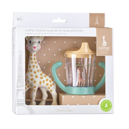 Gift Set - Sophie de giraf en lekvrije beker met mascotte koop je bij Babywinkel