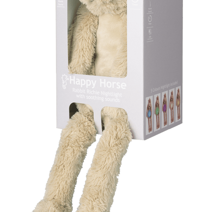 Happy Horse Knuffel Beige Rabbit Richie met Nachtlampje en Geluid 34cm - Happy Horse - Babywinkel - 8711811105052