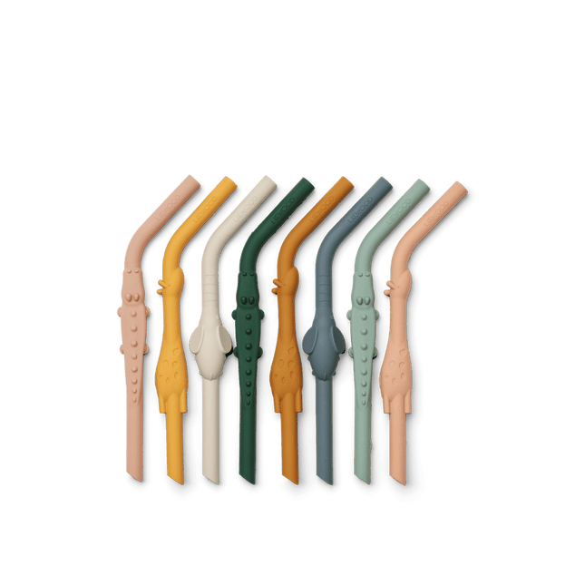 Herbruikbare Siliconen Rietjes Yellow Mellow Multi Mix koop je bij Babywinkel