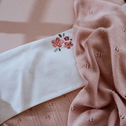 Hoeslaken 1 persoons - Pure Blossom 90x200 koop je bij Babywinkel