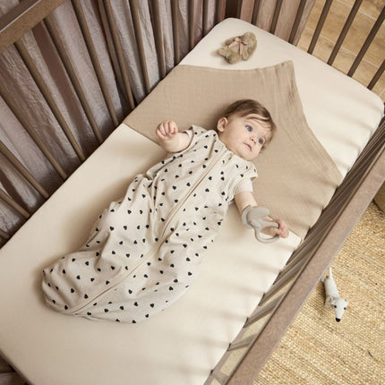 Hoeslaken co - sleeper 2 - pack jersey Uni - soft sand - 50x90cm - Babywinkel - 4054703502220