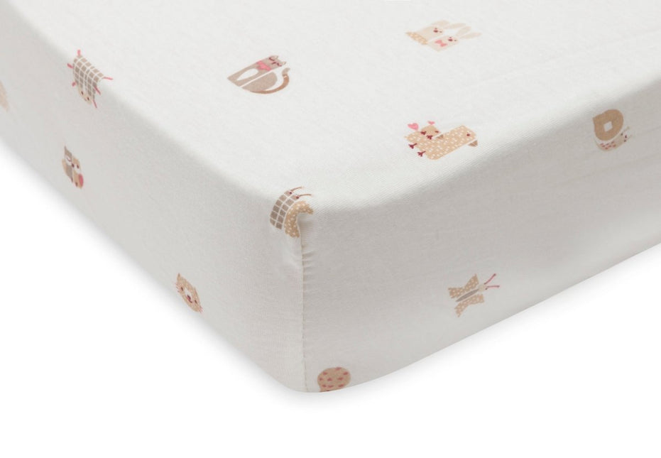 Hoeslaken Jersey 40/50x80/90cm - Animal Friends - Babywinkel - 8717329400290