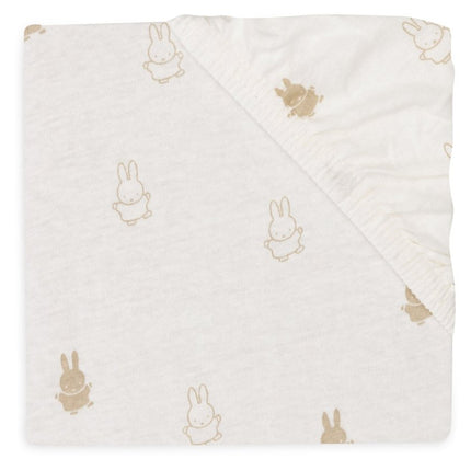 Hoeslaken Jersey 40/50x80/90cm Happy Miffy - Nougat - Babywinkel - 8717329378902