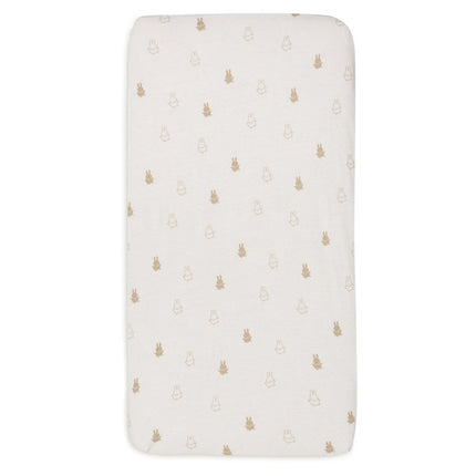 Hoeslaken Jersey 40/50x80/90cm Happy Miffy - Nougat - Babywinkel - 8717329378902