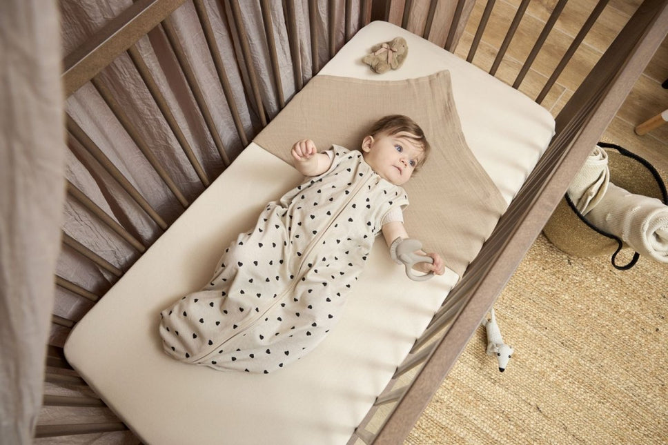 Hoeslaken juniorbed 2 - pack jersey Uni - soft sand - 70x140/150cm - Babywinkel - 4054703502527