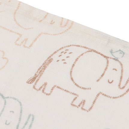 Hydrofiel Monddoekje 31x31cm - Elephant Tales - 3 Stuks - Babywinkel - 8717329400658