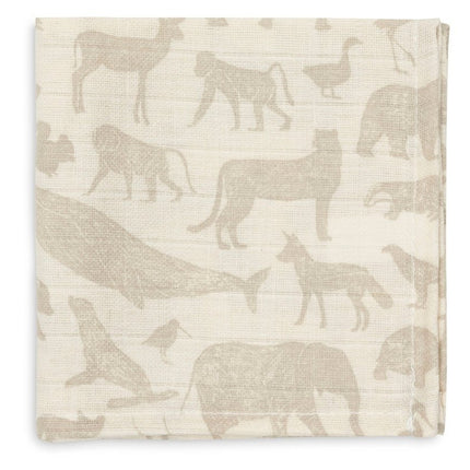 Hydrofiel Monddoekje Animals - Nougat - 3 Stuks - Babywinkel - 8717329376953