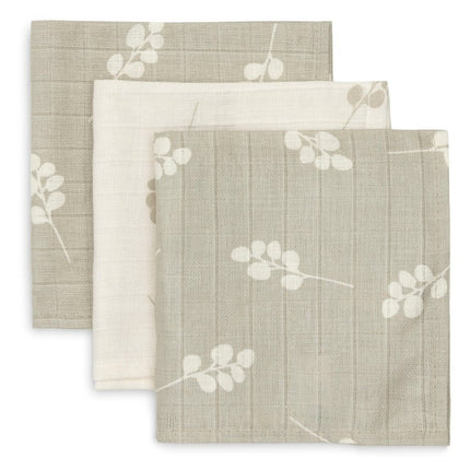 Hydrofiel Monddoekje Twig - Olive Green - 3 Stuks - Babywinkel - 8717329376915