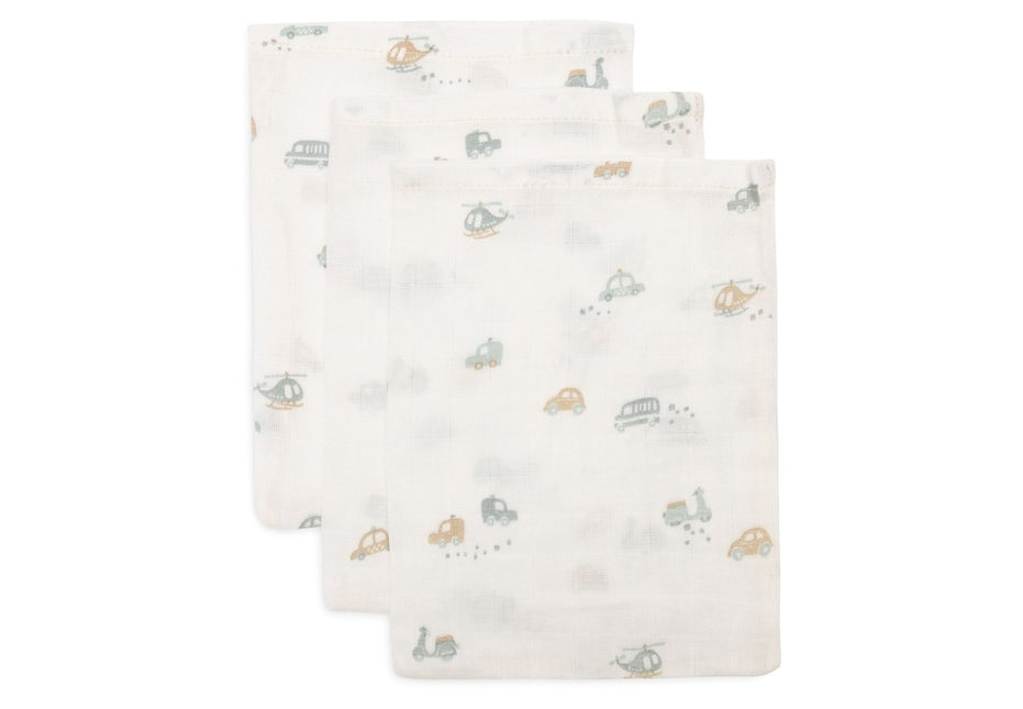 Hydrofiel Washandje 15x20cm - On The Go - 3 Stuks - Babywinkel - 8717329393370