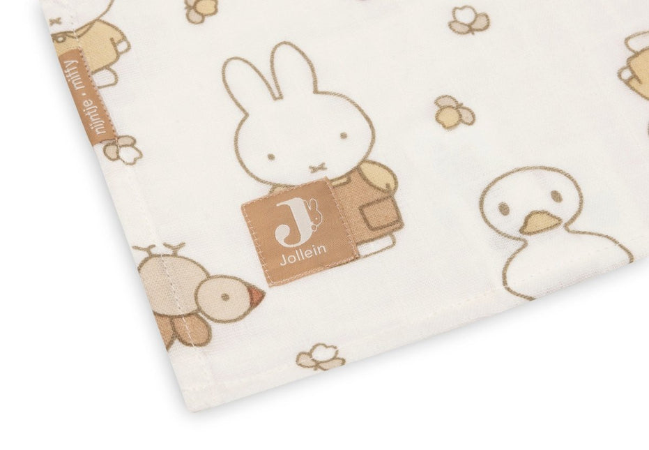 Hydrofiele Doek Large 115x115cm - Nijntje Family Farm - 2 Stuks koop je bij Babywinkel