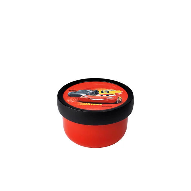 Campus fruitbox 300 ml met vorkje - Cars Rood